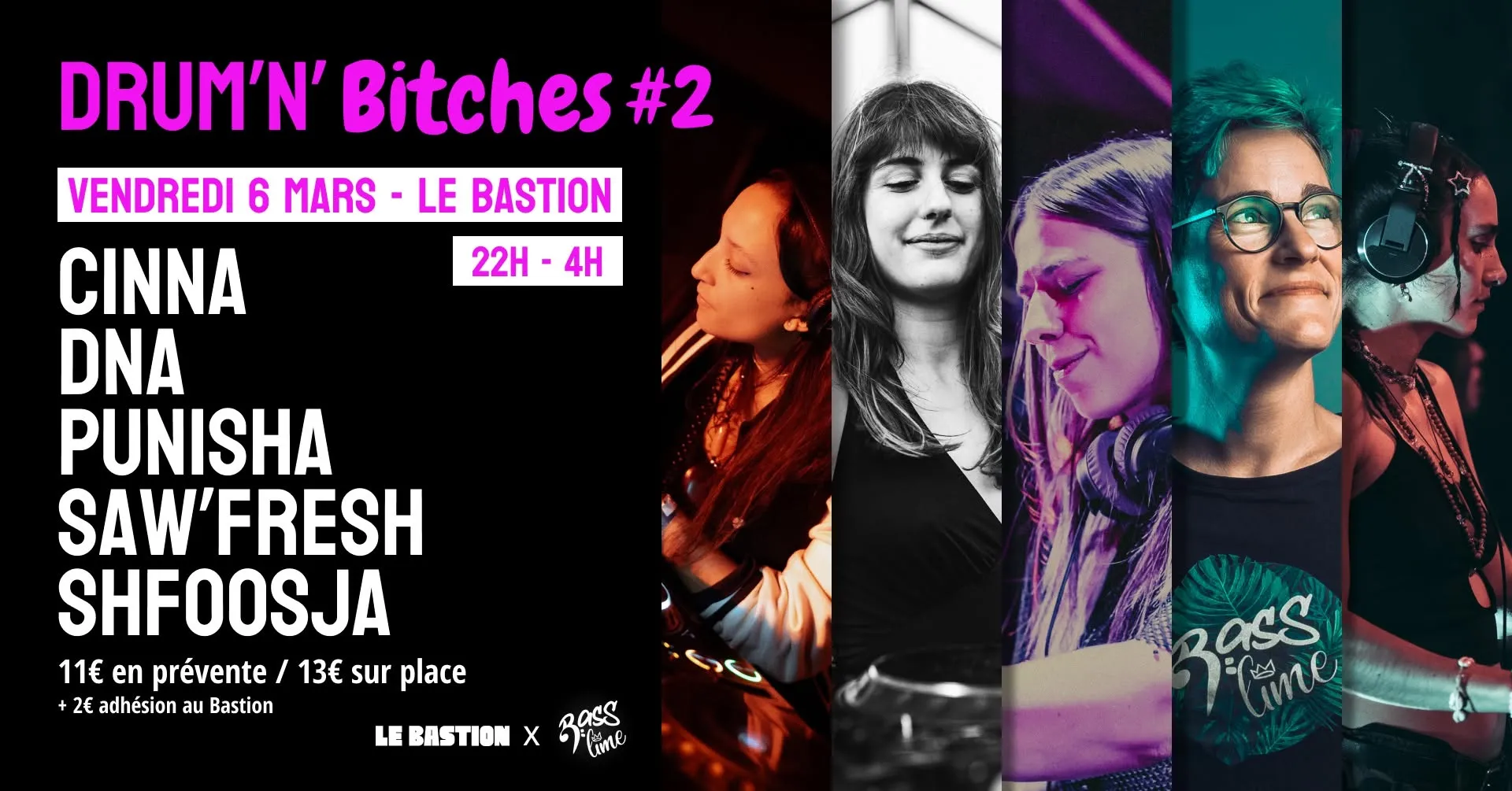DRUM&rsquo;N&rsquo;BITCHES #2 | Cinna + DNA + Punisha + Saw&rsquo;fresh + Shfoosja